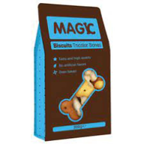 Magic - ביסקוויטים טריקולור לכלב 200 גרם